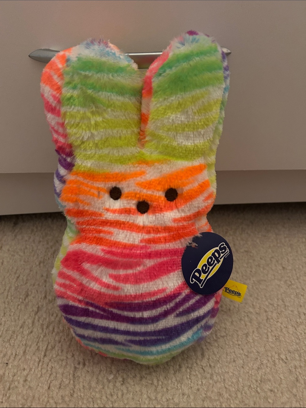 Tie Dye Zebra Peeps Bunny plush